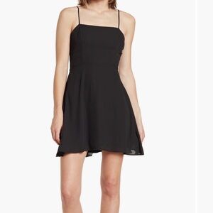 Socialite Black Spaghetti Strap Mini Dress